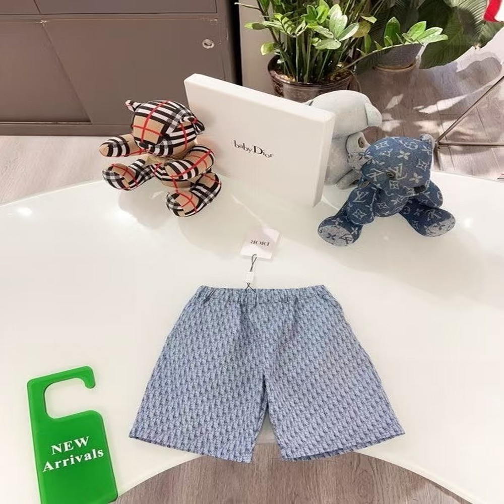 디올 오블리크 프린트 밴딩 쇼츠