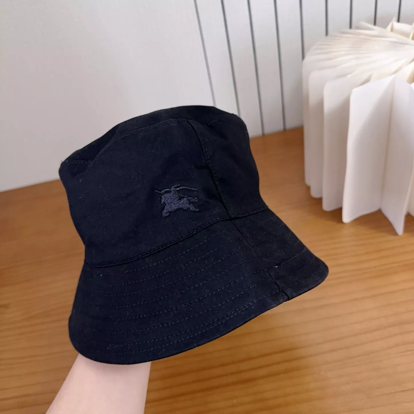 버버리 영국 감성 캐주얼 버킷 모자 상세 이미지 5