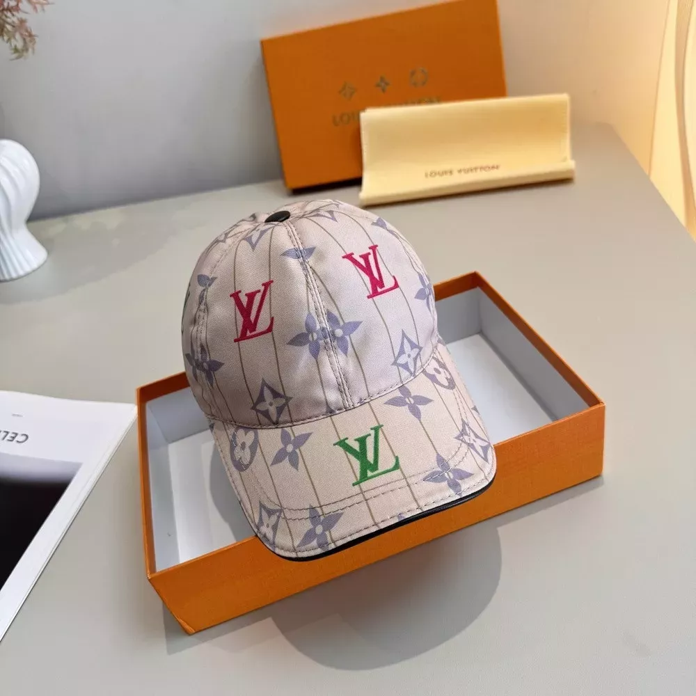 루이비통 자카드 패턴 캔버스 캡