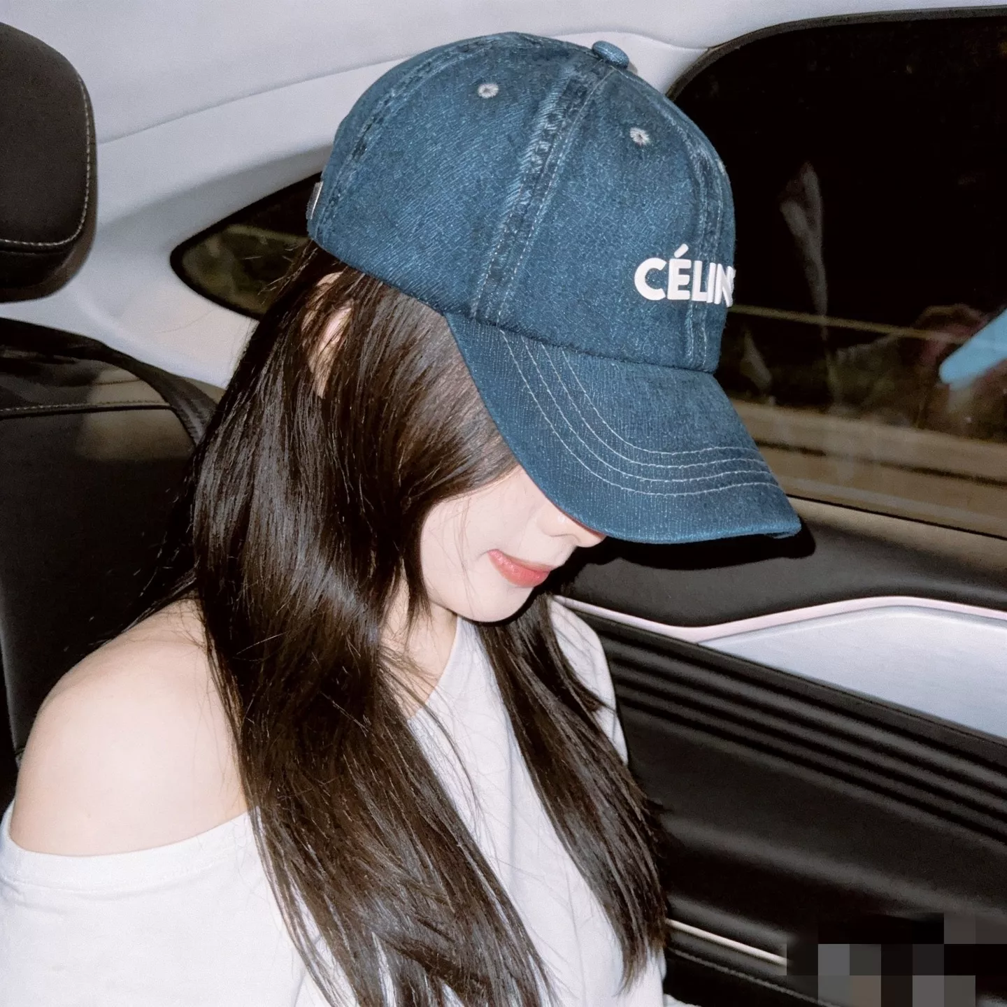 셀린느 데님 로고 캡 상세 이미지 1