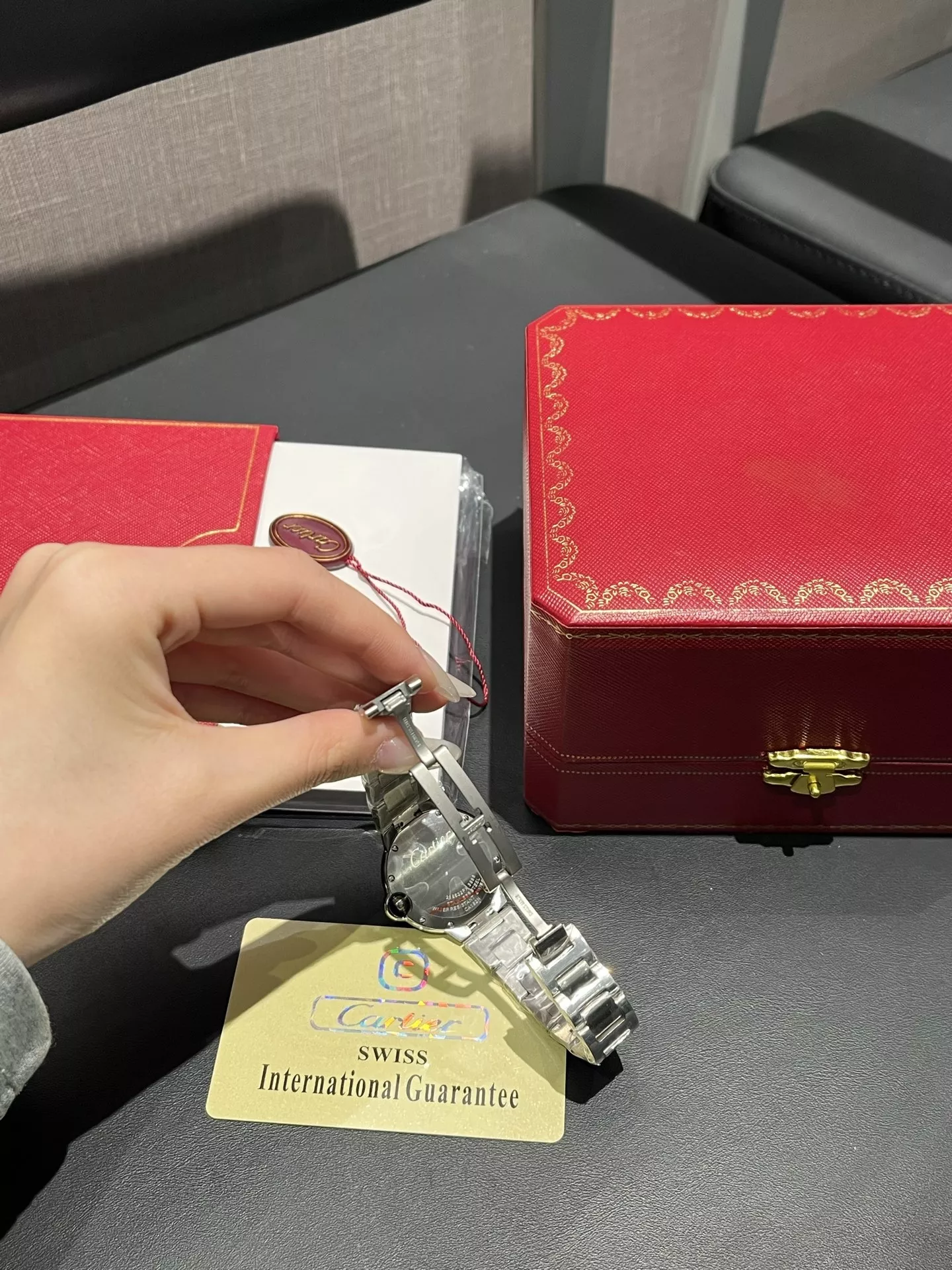 까르띠에 블루 벌룬 스틸 밴드 시계 상세 이미지 9