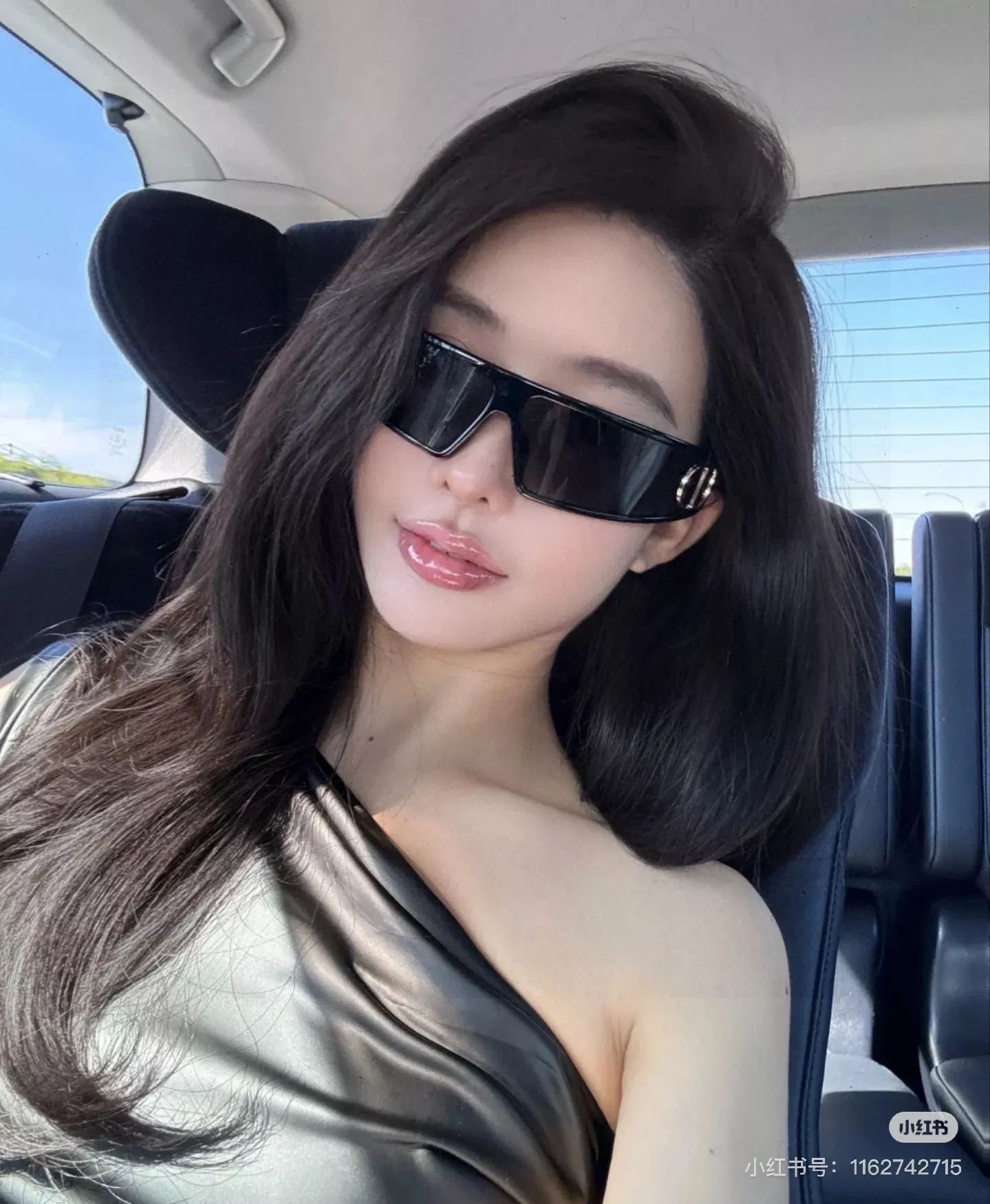 디올 슬림 직사각 선글라스 상세 이미지 14