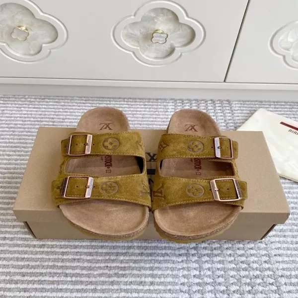 루이비통 버켄스타일 콜라보 플랫폼 슬리퍼