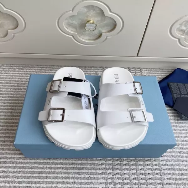 프라다 더블 스트랩 버클 플랫폼 샌들