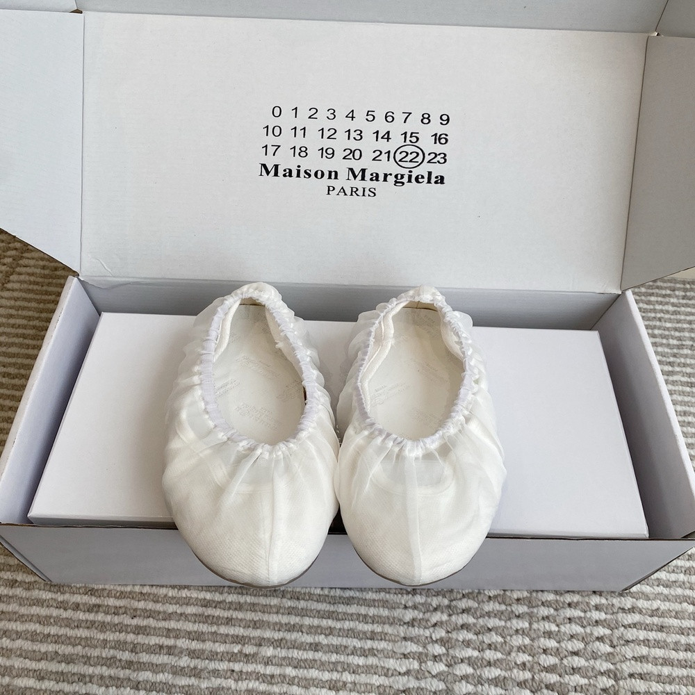 메종마르지엘라 클래식 주름 발레리나 슈즈