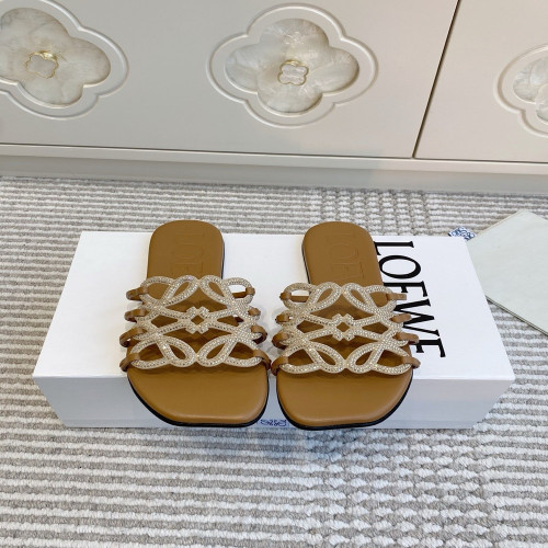 로에베 아나그램 썸머 한정 펀칭 슬리퍼