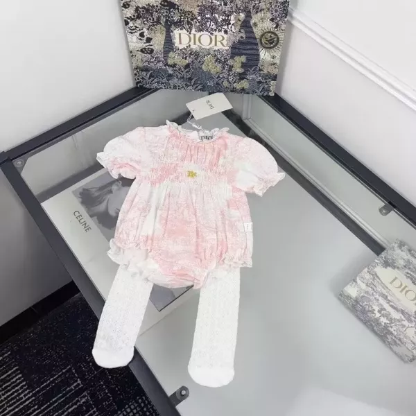 디올 유아 레이스 양말 세트 바디수트