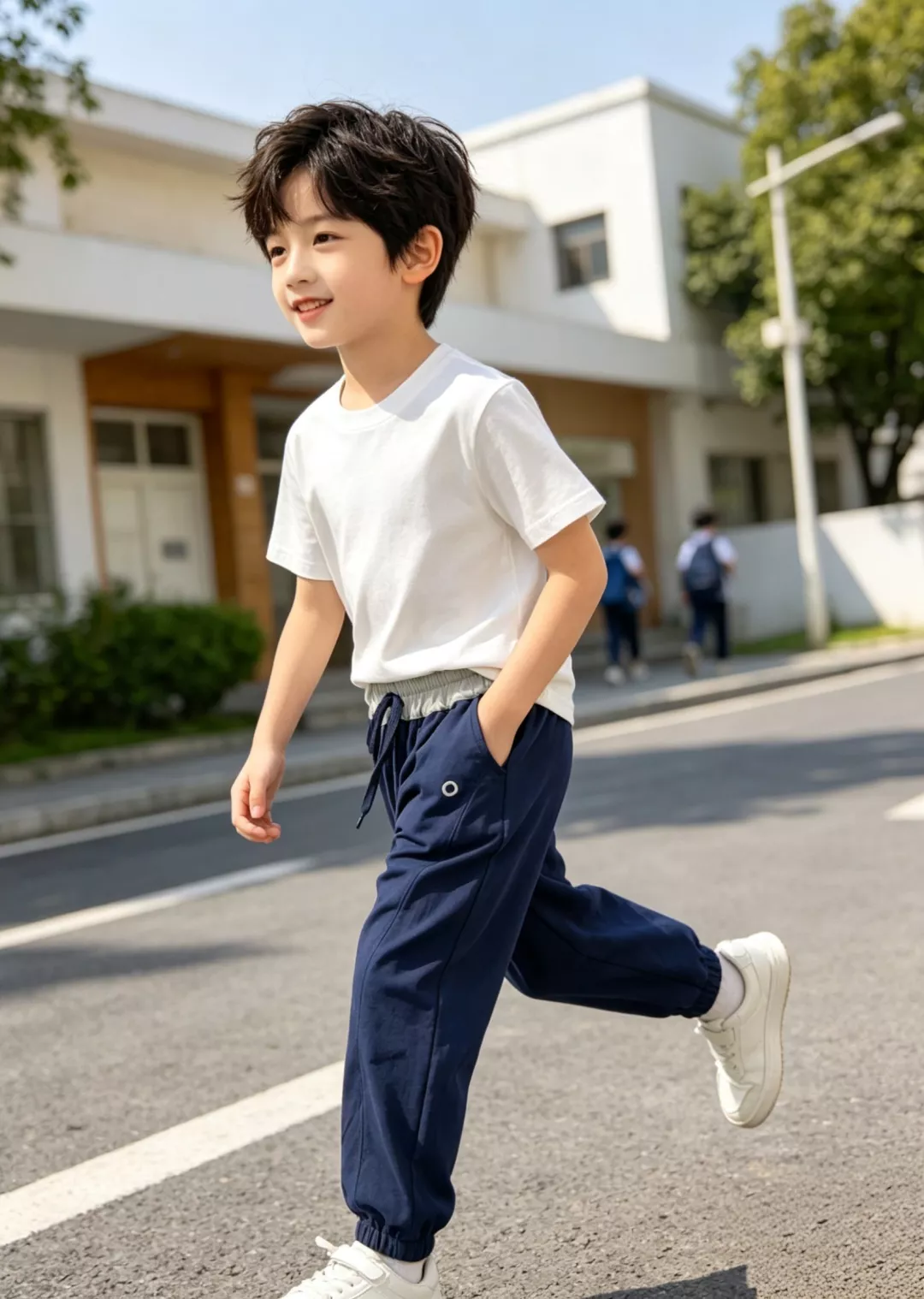 알로 아동 배색 허리 로브핏 팬츠 상세 이미지 14