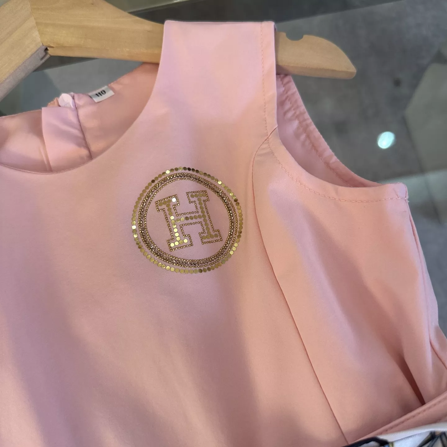 에르메스 키즈 민소매 플레어 원피스 상세 이미지 3