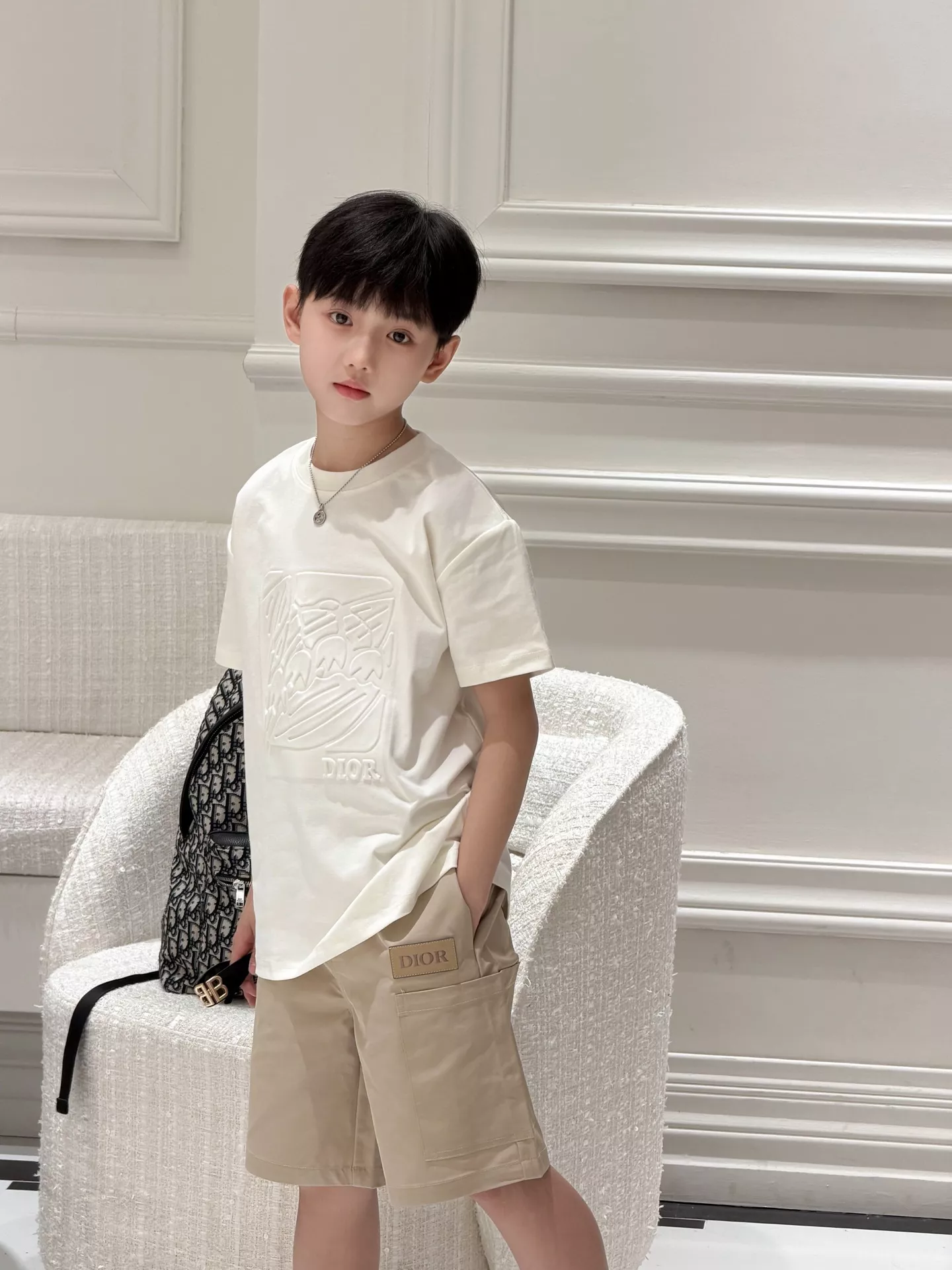 디올 엠보 반팔 티셔츠 상세 이미지 13