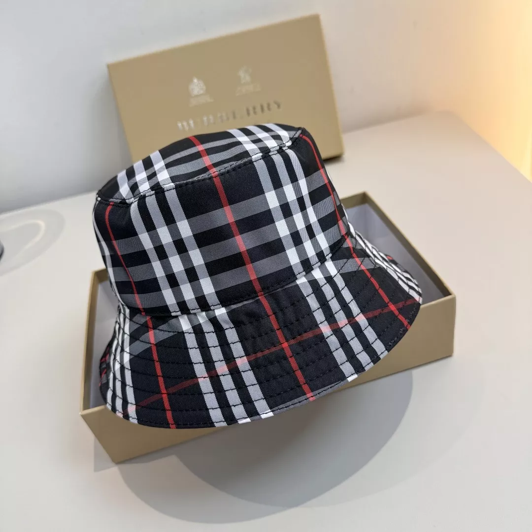 버버리 클래식 체크 패턴 버킷 모자 상세 이미지 2
