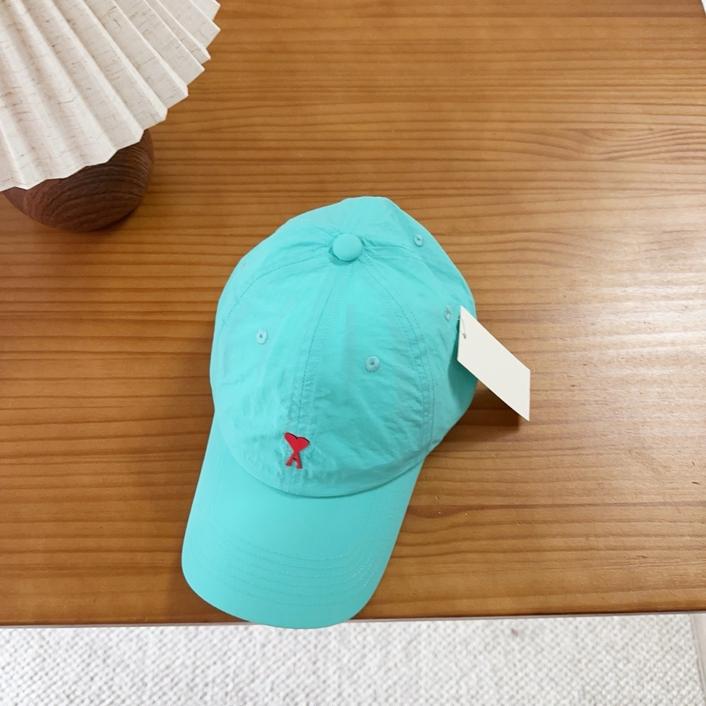 아미 자수 포인트 코튼 캡