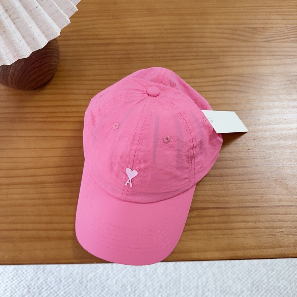 아미 자수 포인트 코튼 캡