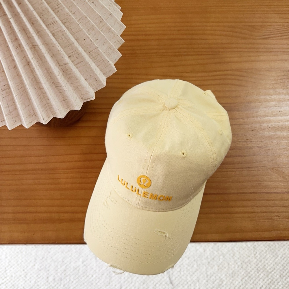 룰루레몬 레터링 자수 코튼 캡