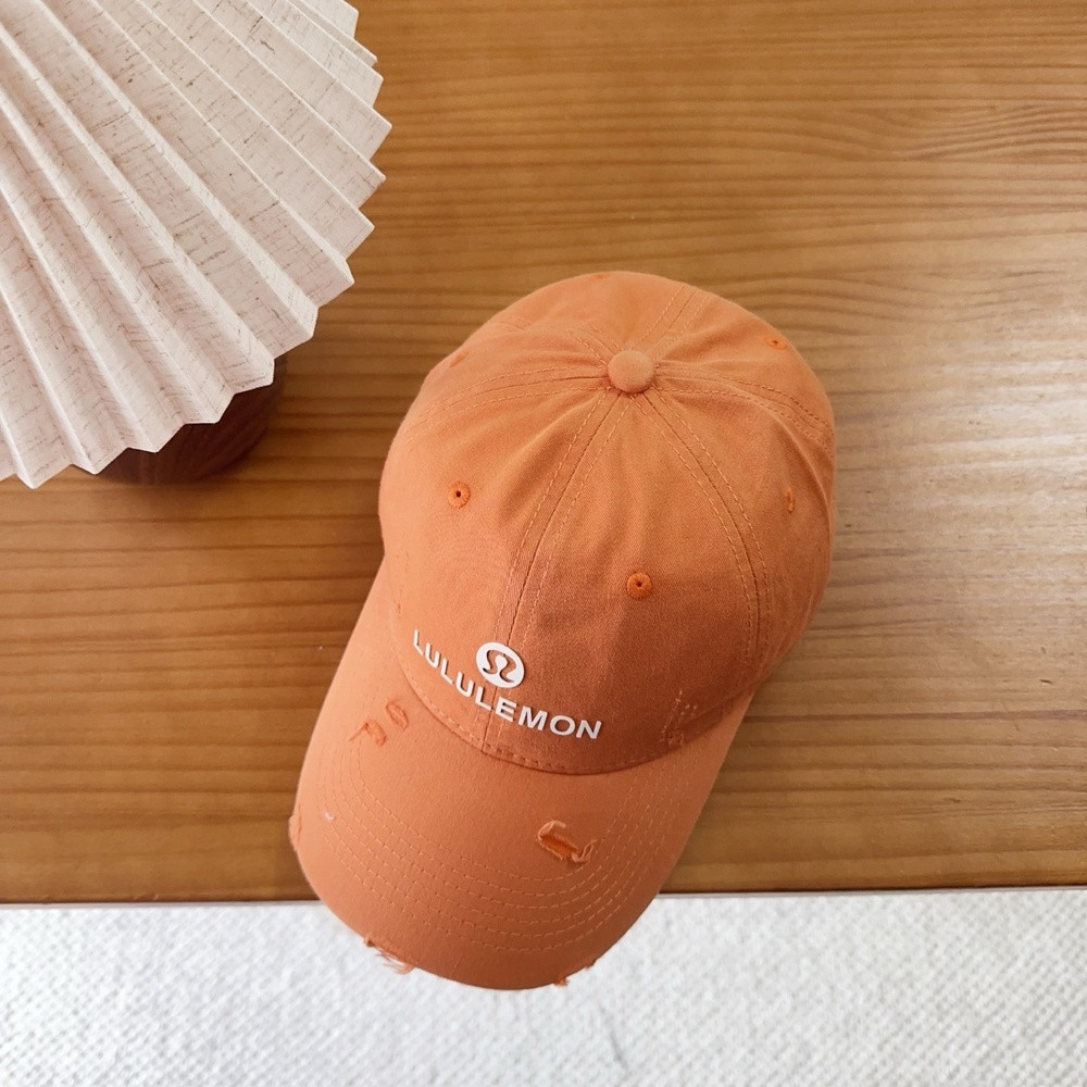 룰루레몬 레터링 자수 코튼 야구모자