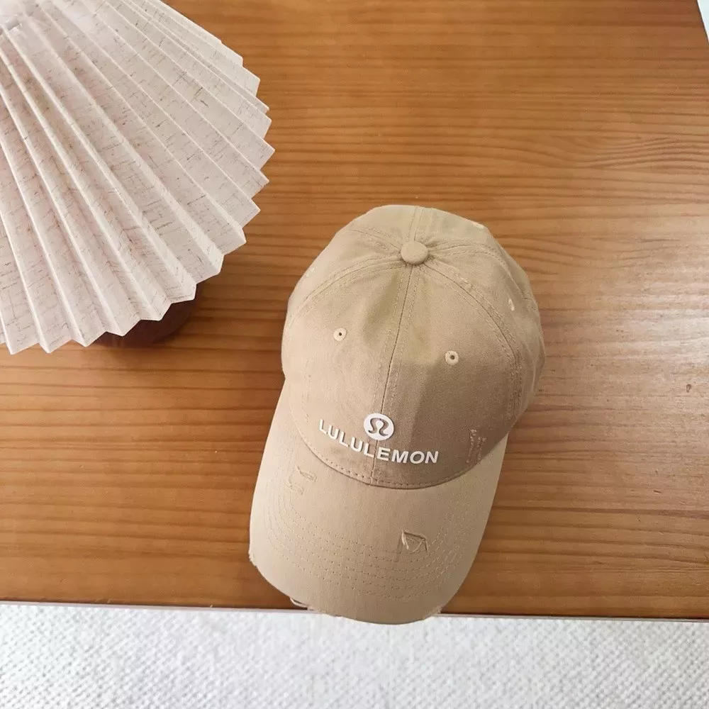 룰루레몬 레터링 자수 코튼 야구모자