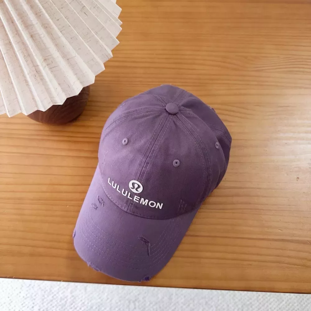 룰루레몬 레터링 자수 코튼 볼캡