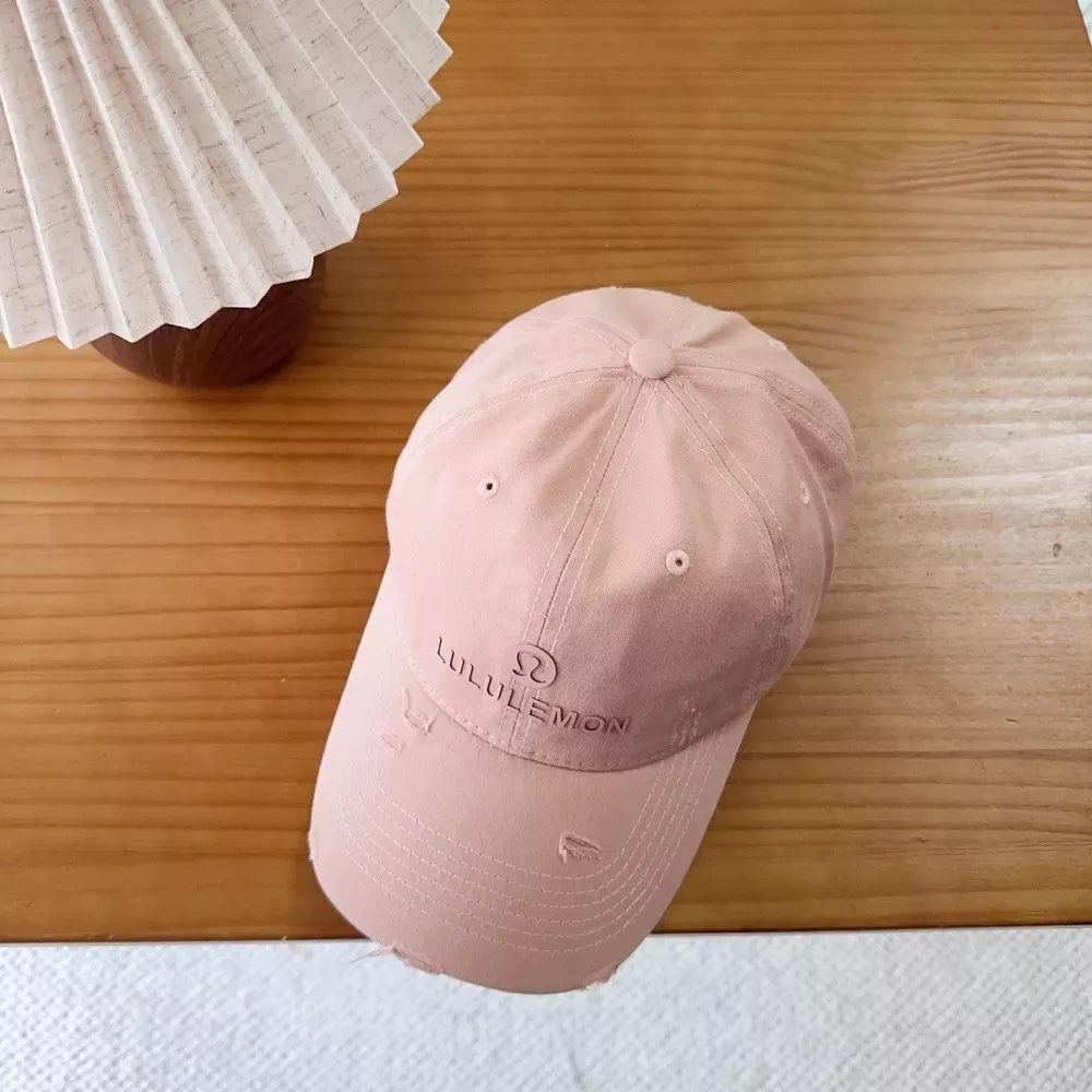 룰루레몬 레터링 자수 코튼 볼캡