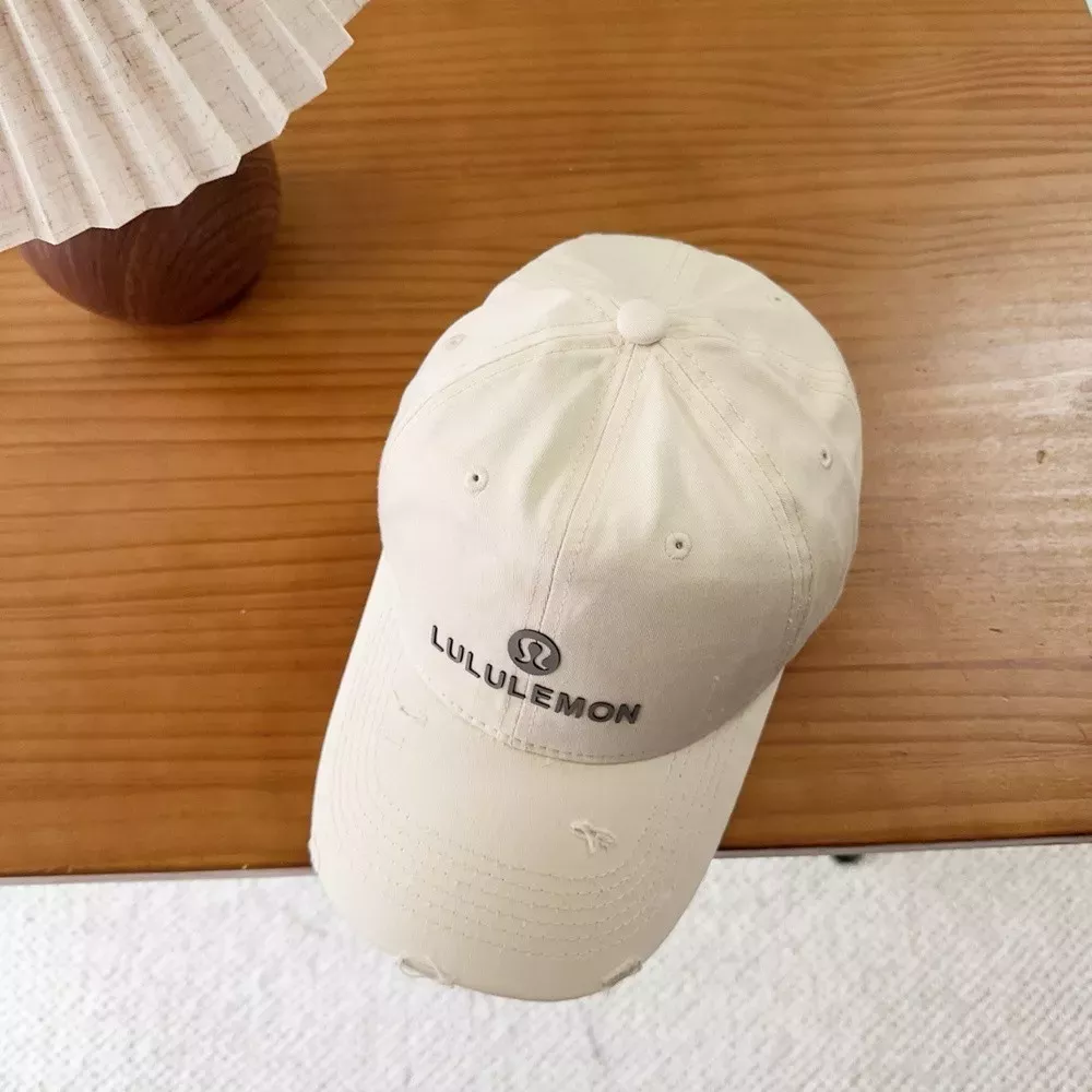 룰루레몬 레터링 자수 코튼 캡