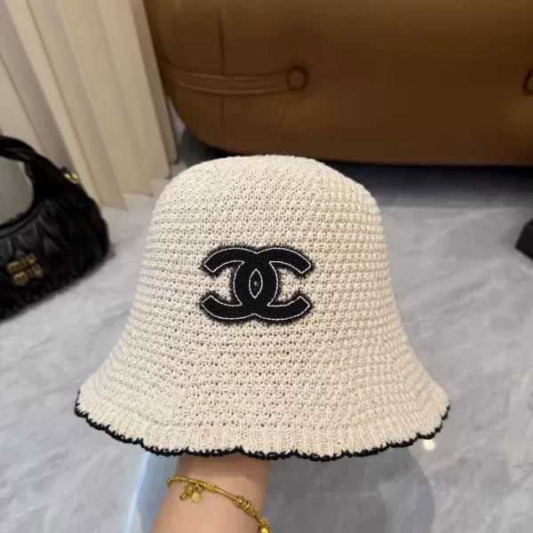 샤넬 니트 버킷햇