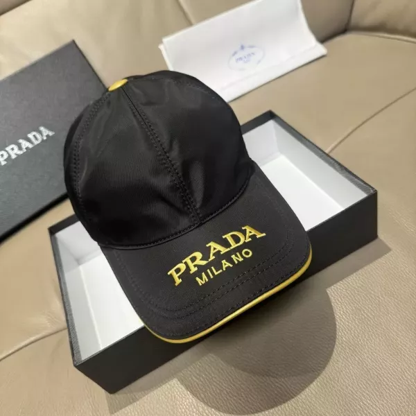 프라다 금사 자수 옥스퍼드 볼캡