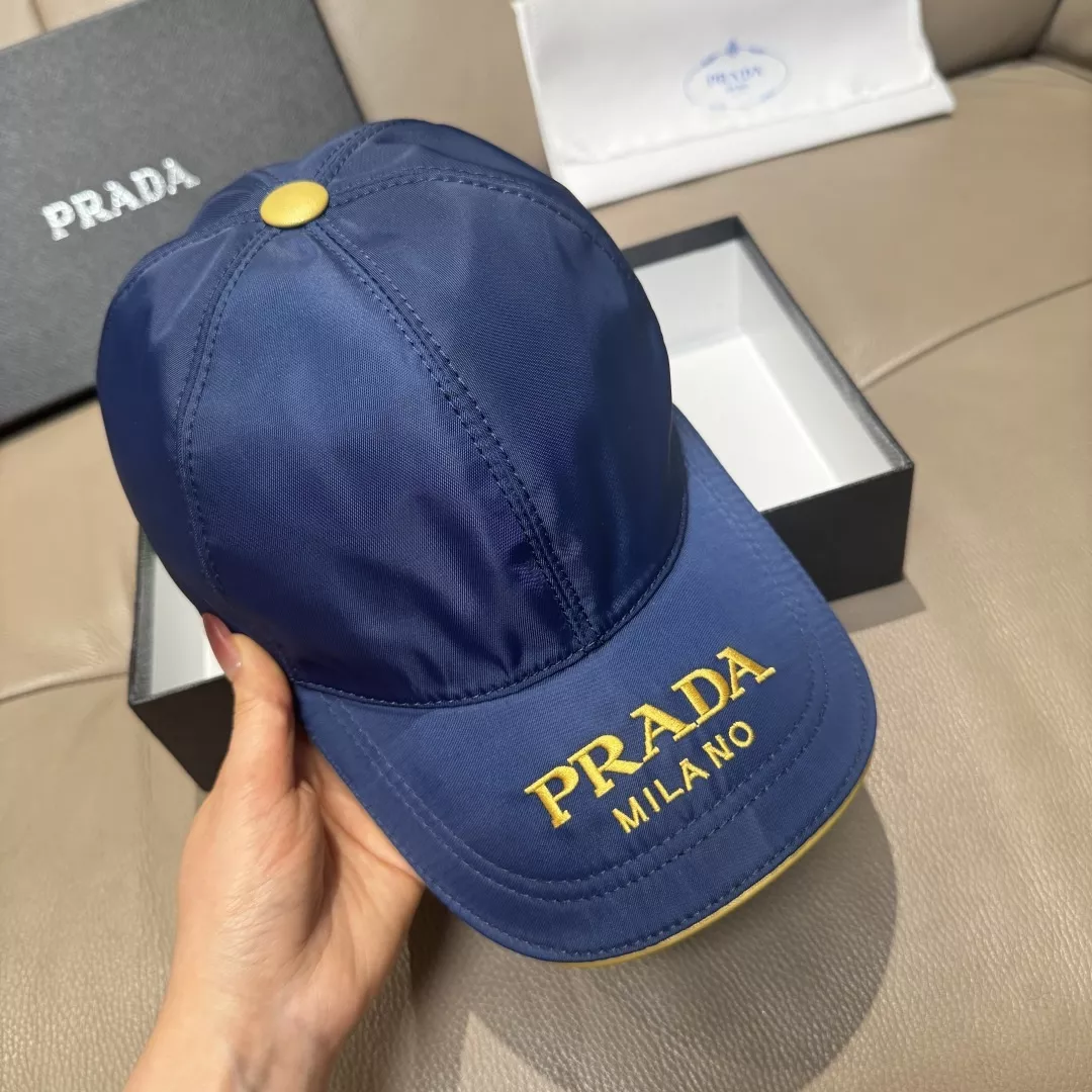 프라다 금사 자수 옥스퍼드 캡 상세 이미지 4