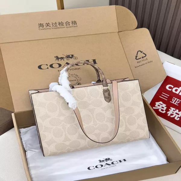 코치 클래식 시그니처 빅 토트백