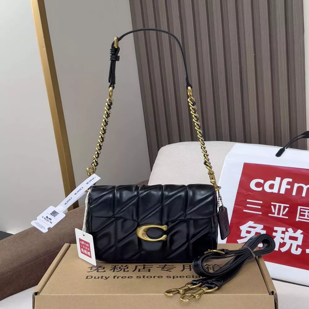 코치 구름 체인 숄더백