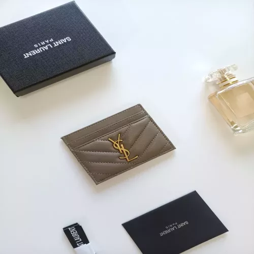 입생로랑 YSL 로고 퀼팅 카드홀더