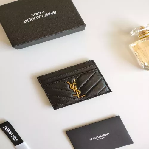 입생로랑 YSL 로고 퀼팅 카드홀더