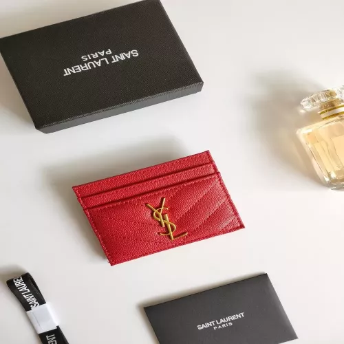 입생로랑 YSL 로고 가죽 카드지갑