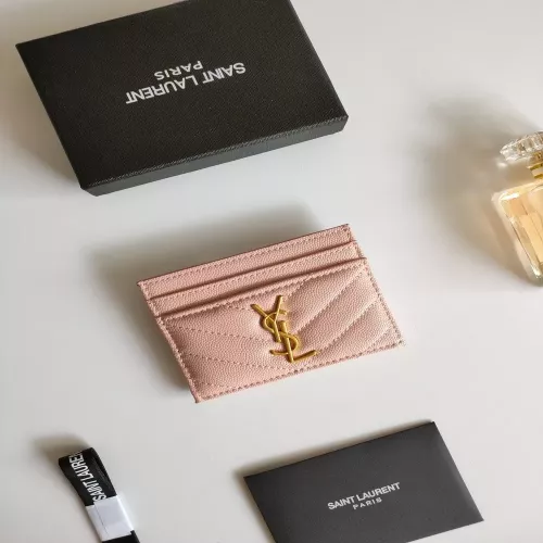 입생로랑 YSL 로고 퀼팅 카드홀더