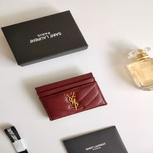 입생로랑 YSL 로고 가죽 카드홀더