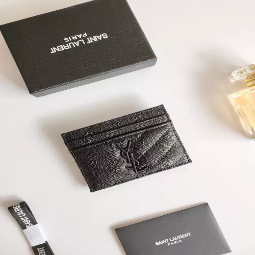 입생로랑 YSL 로고 퀼팅 카드홀더