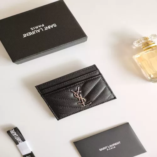 입생로랑 YSL 로고 퀼팅 카드홀더