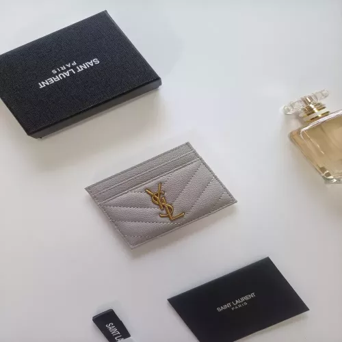 입생로랑 YSL 로고 레더 카드홀더