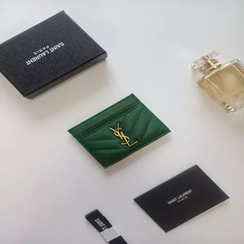 입생로랑 YSL 로고 레더 카드홀더
