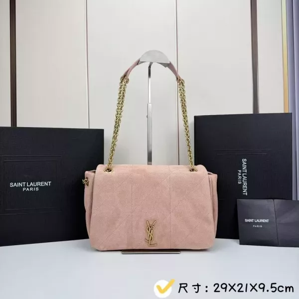 입생로랑 스웨이드 체인 핸드백