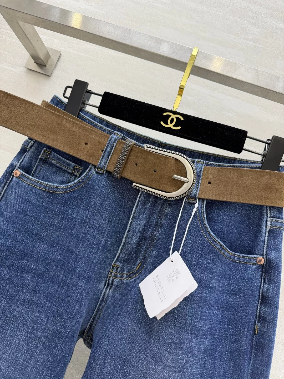 브루넬로쿠치넬리 워싱 부츠컷 데님 팬츠 상세 이미지 3