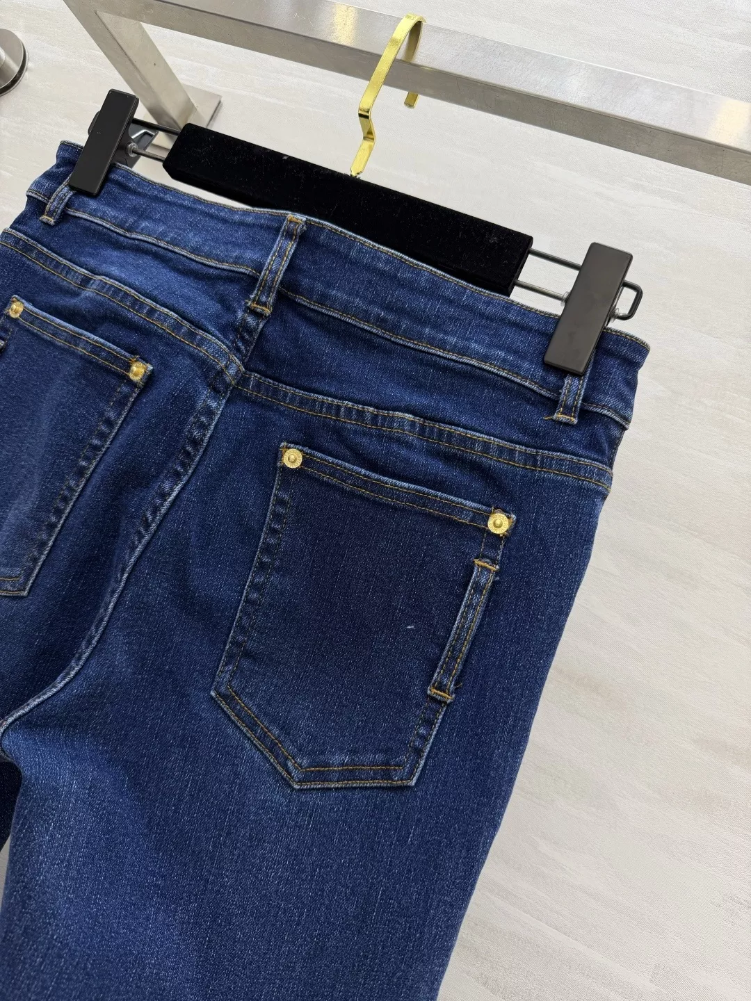 루이비통 복고 딥블루 워싱 부츠컷 데님 팬츠 상세 이미지 7