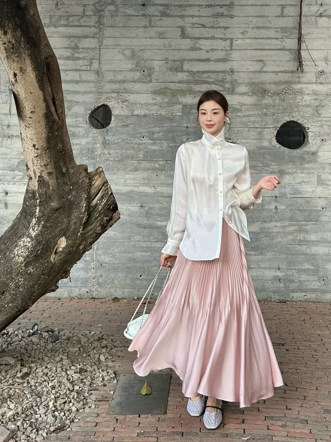 입생로랑 플리츠 롱 스커트 상세 이미지 30