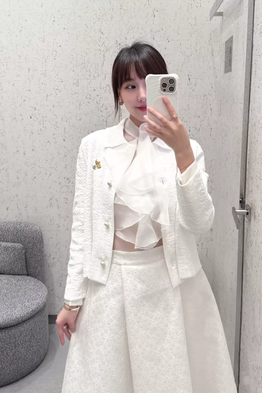 디올 자카드 플레어 스커트 상세 이미지 15