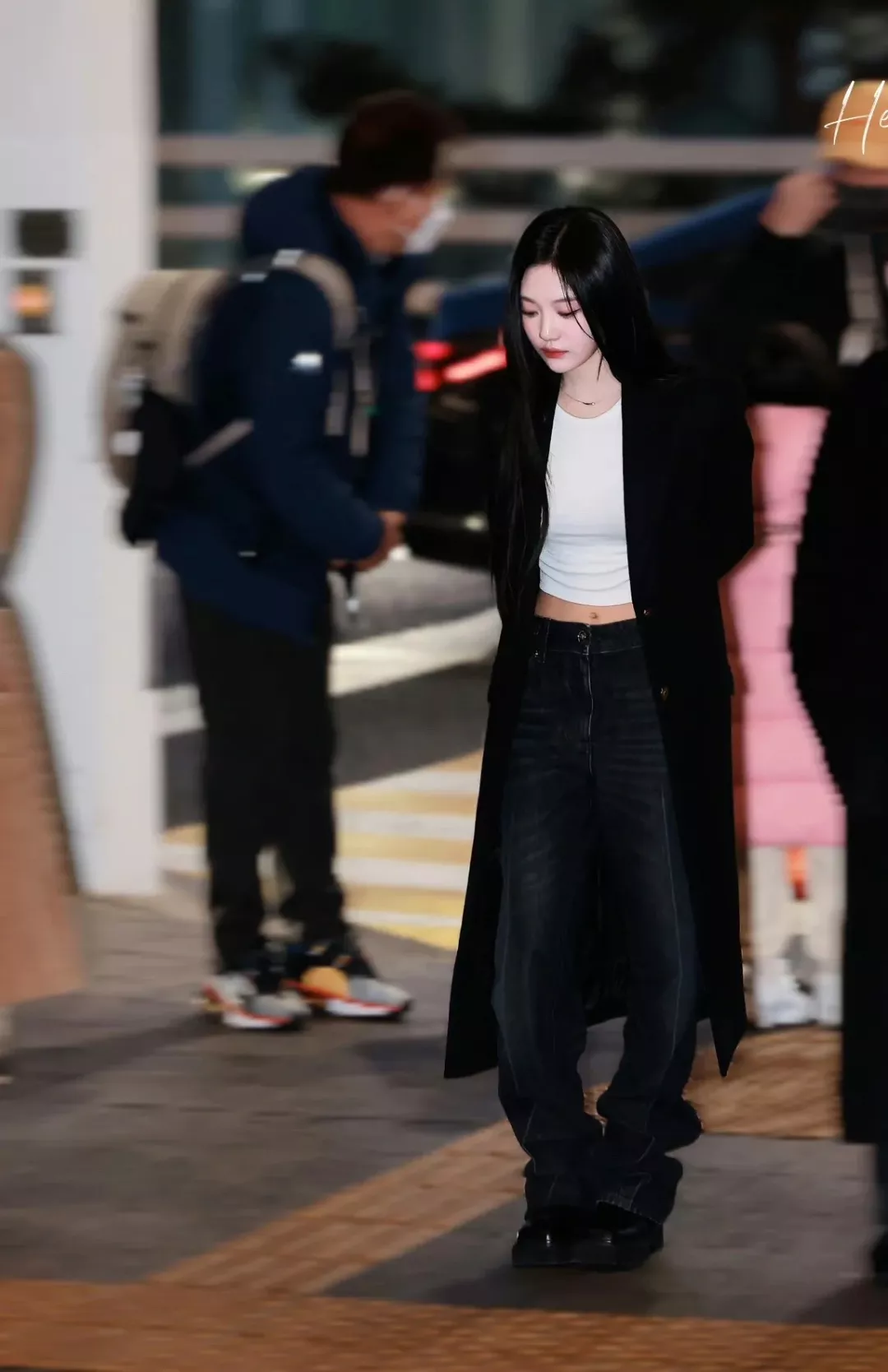 베르사체 블랙 테일러드 롱 코트 상세 이미지 12