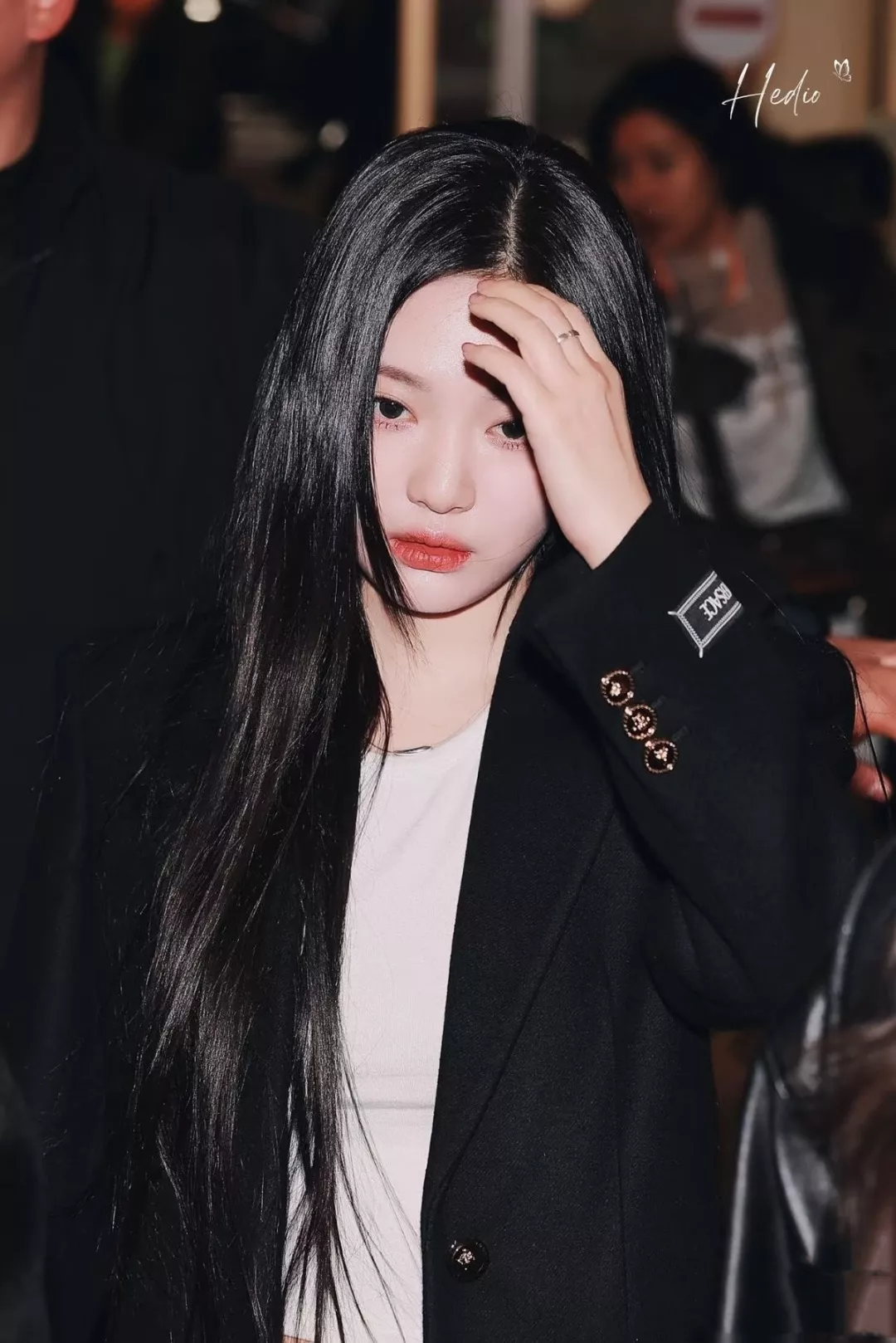 베르사체 블랙 테일러드 롱 코트 상세 이미지 17