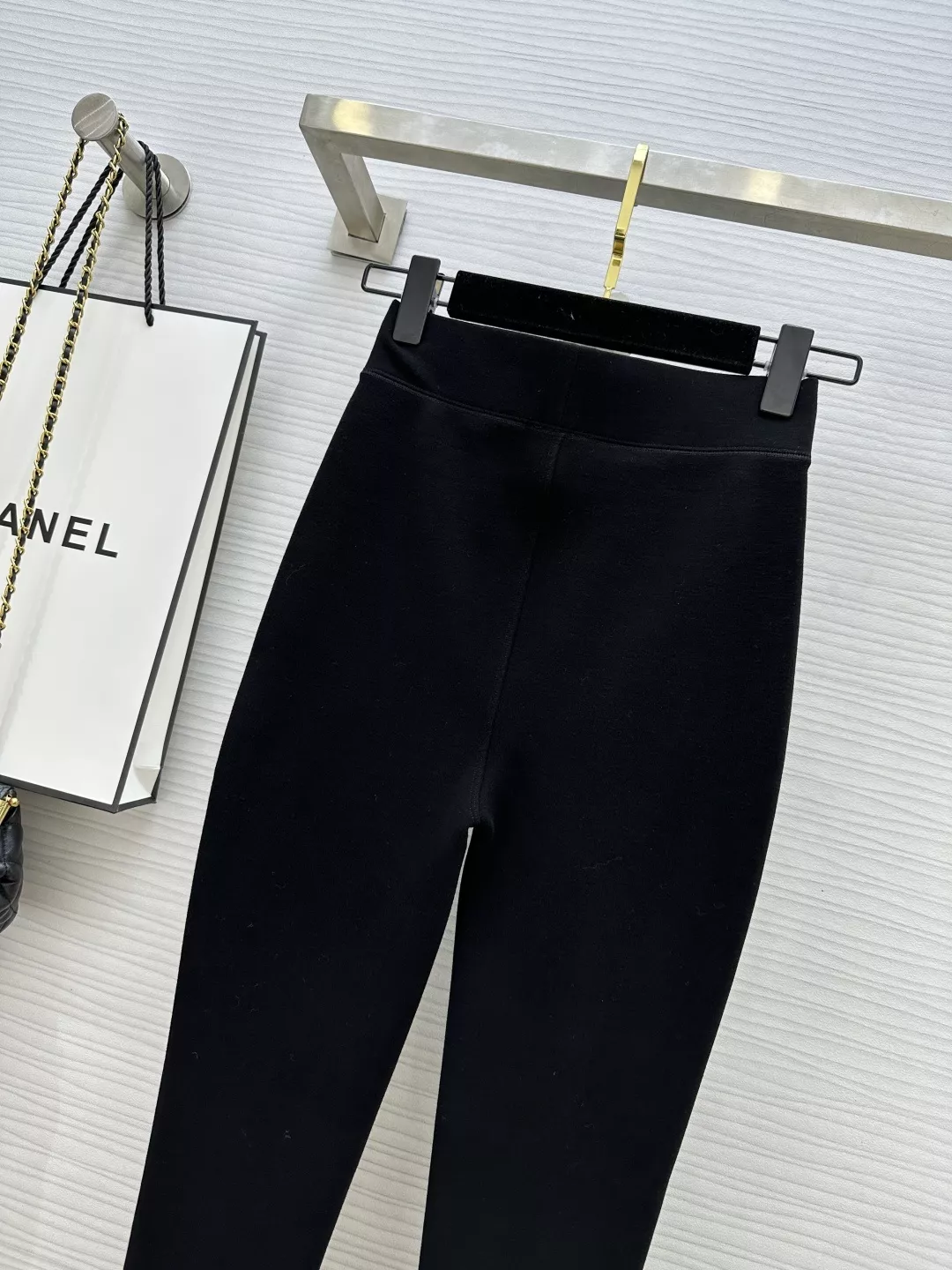 샤넬 하이웨이스트 기모 발열 9부 팬츠 상세 이미지 7