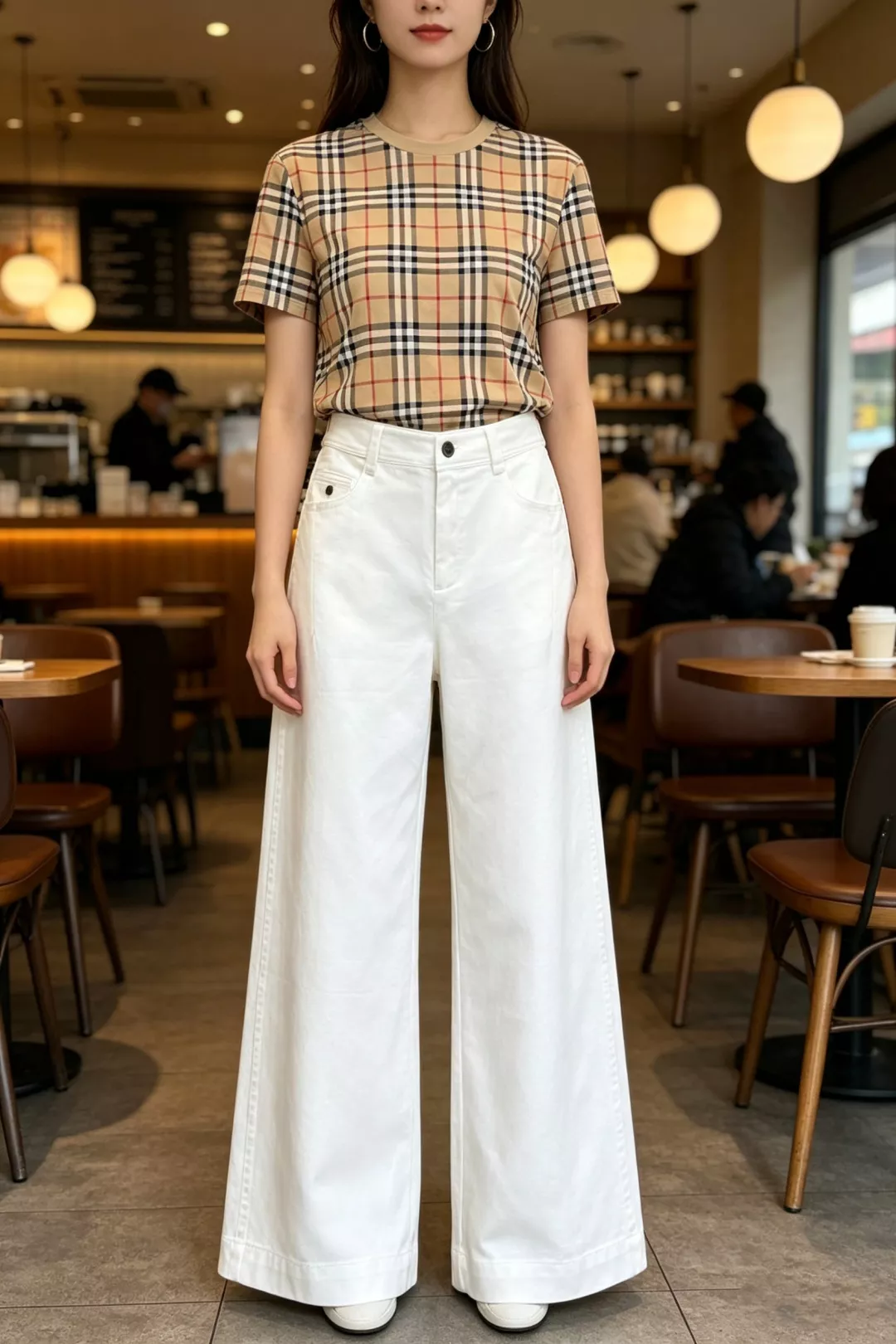 버버리 스트레이트 와이드 팬츠 상세 이미지 9