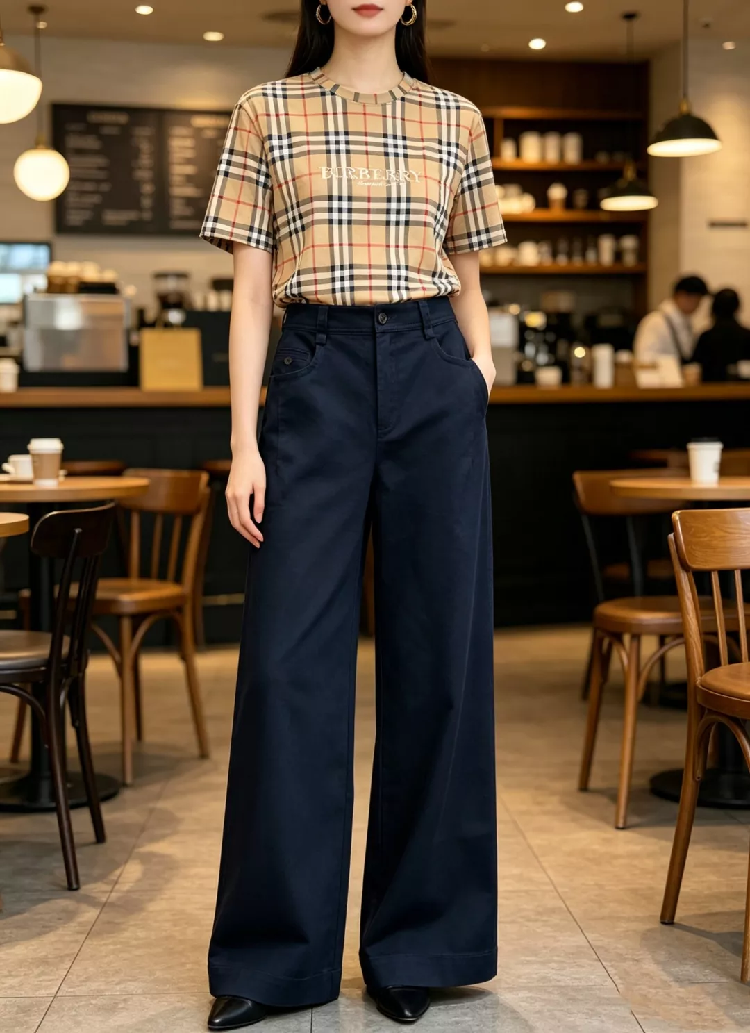 버버리 스트레이트 와이드 팬츠 상세 이미지 18