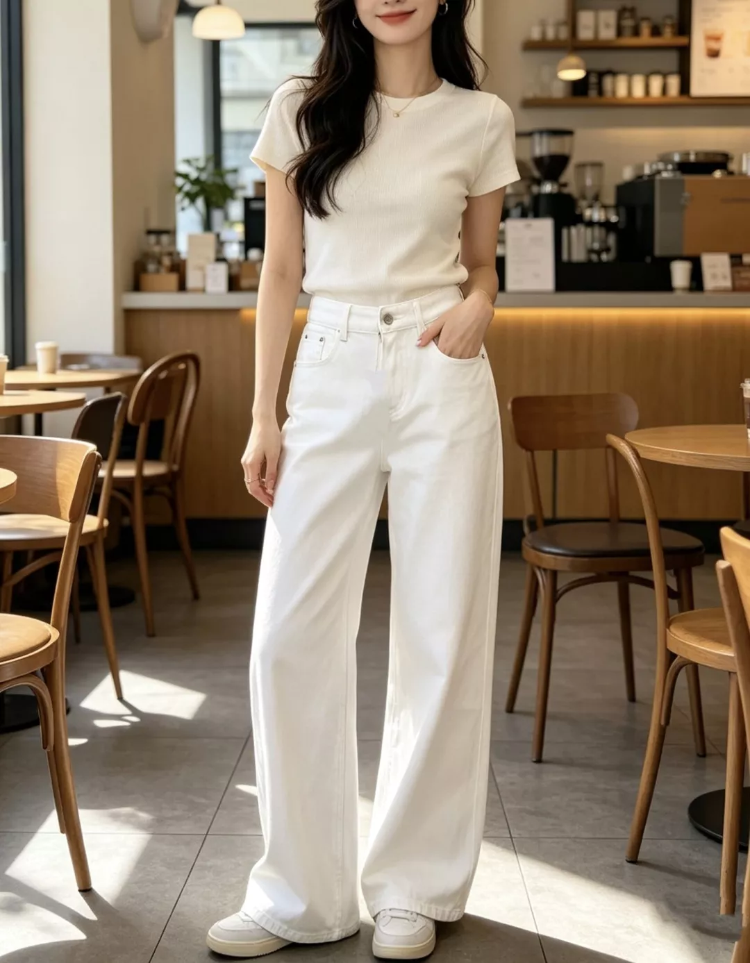 메종마르지엘라 미세 부츠컷 와이드 데님 팬츠 상세 이미지 10