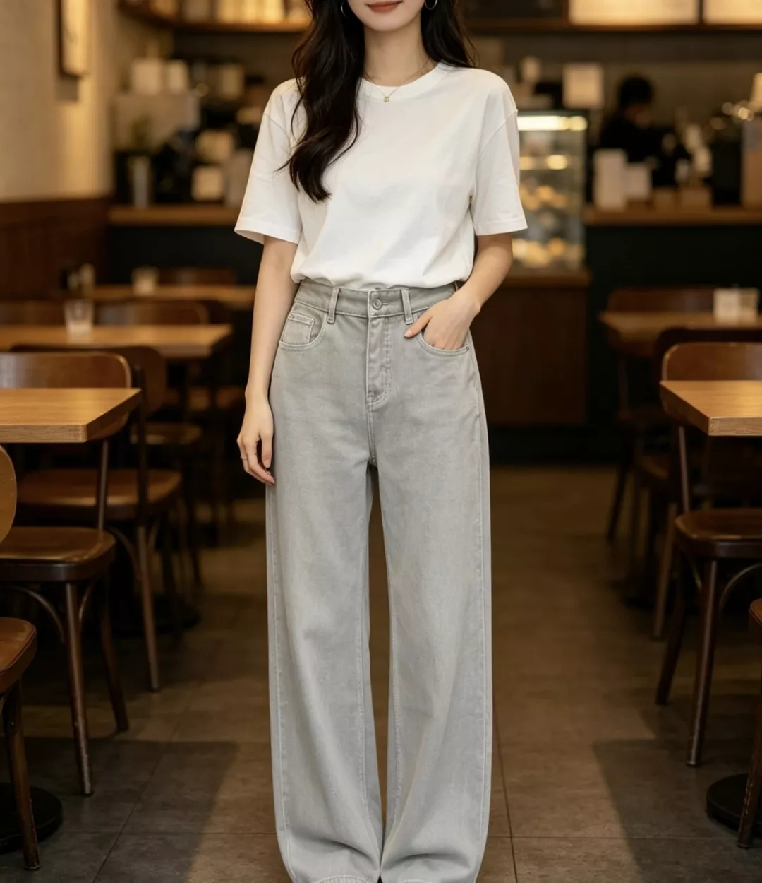 메종마르지엘라 미세 부츠컷 와이드 데님 팬츠 상세 이미지 23