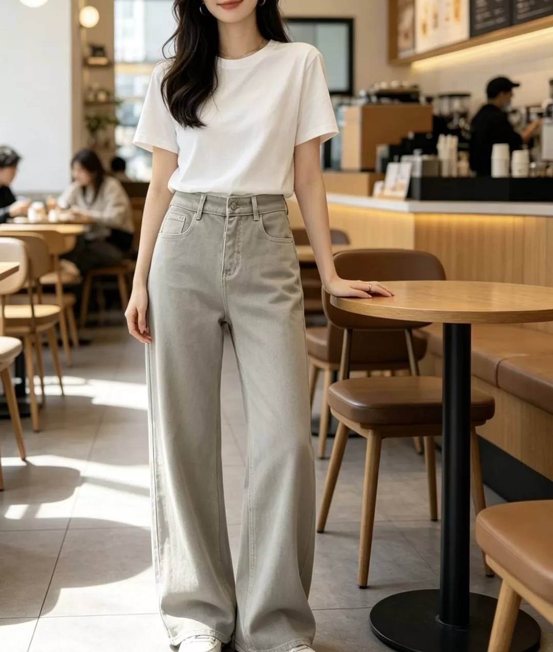 메종마르지엘라 미세 부츠컷 와이드 데님 팬츠 상세 이미지 22